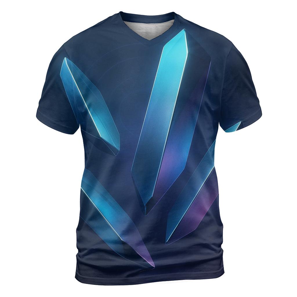 Chromatic Drift Monoliths creative print fashion shirts
