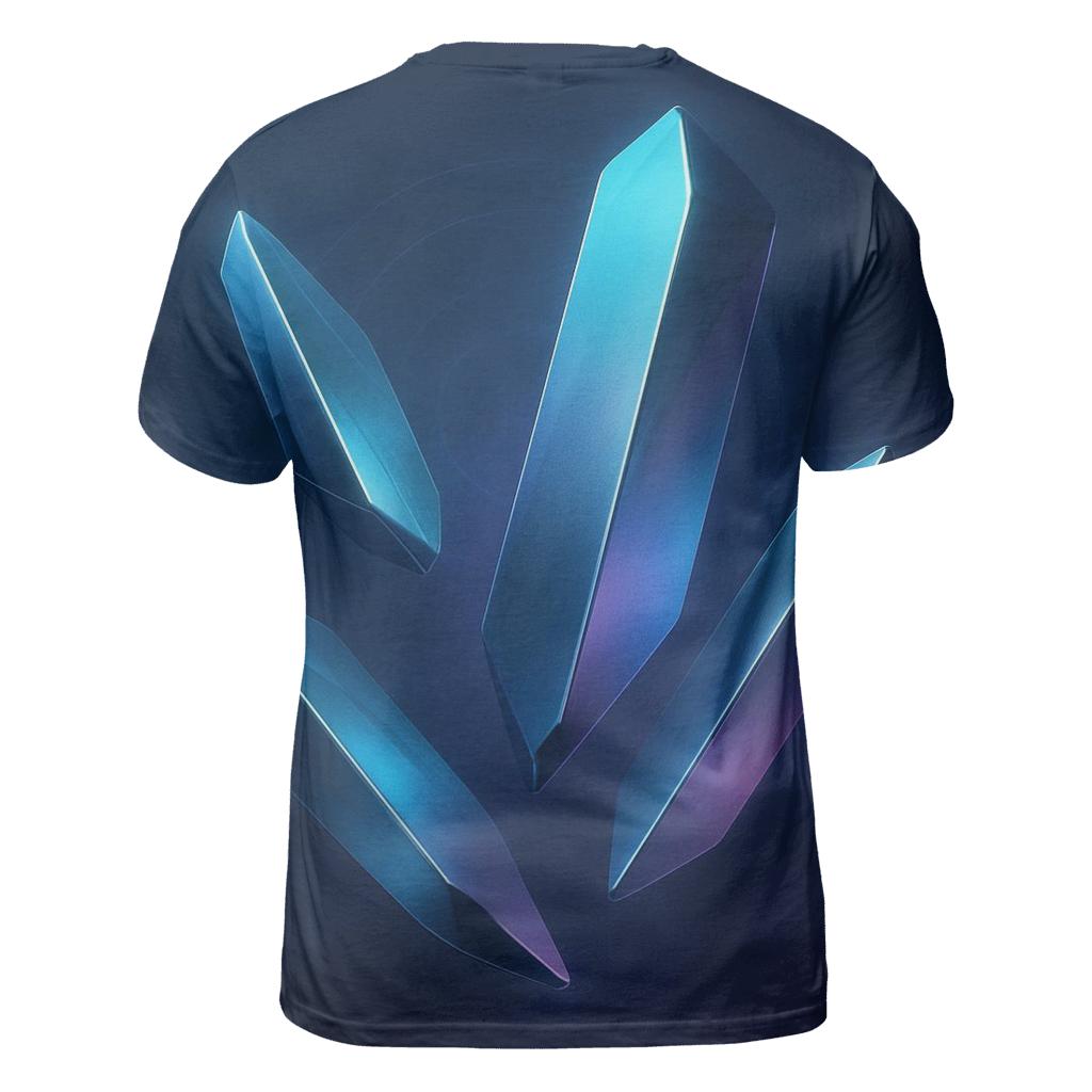 Chromatic Drift Monoliths creative print fashion shirts