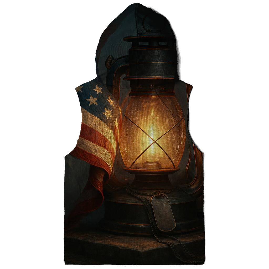 Liberty Lantern Vigil Flag lightweight hoodies