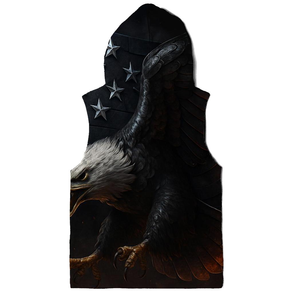 Steel Eagle Over Ember Stripes hoodie styles