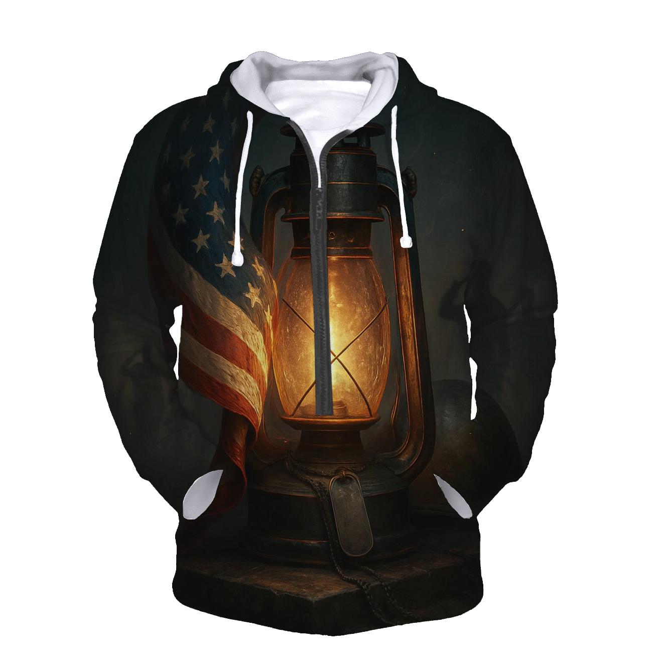 Liberty Lantern Vigil Flag custom hoodies