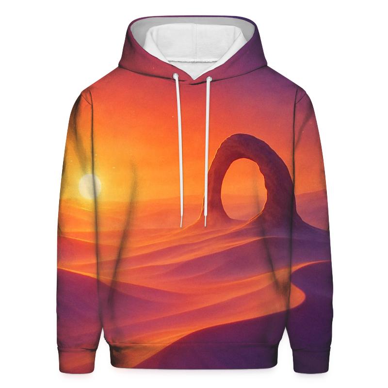 Ember Mirage Over Glass Dunes designer hoodies