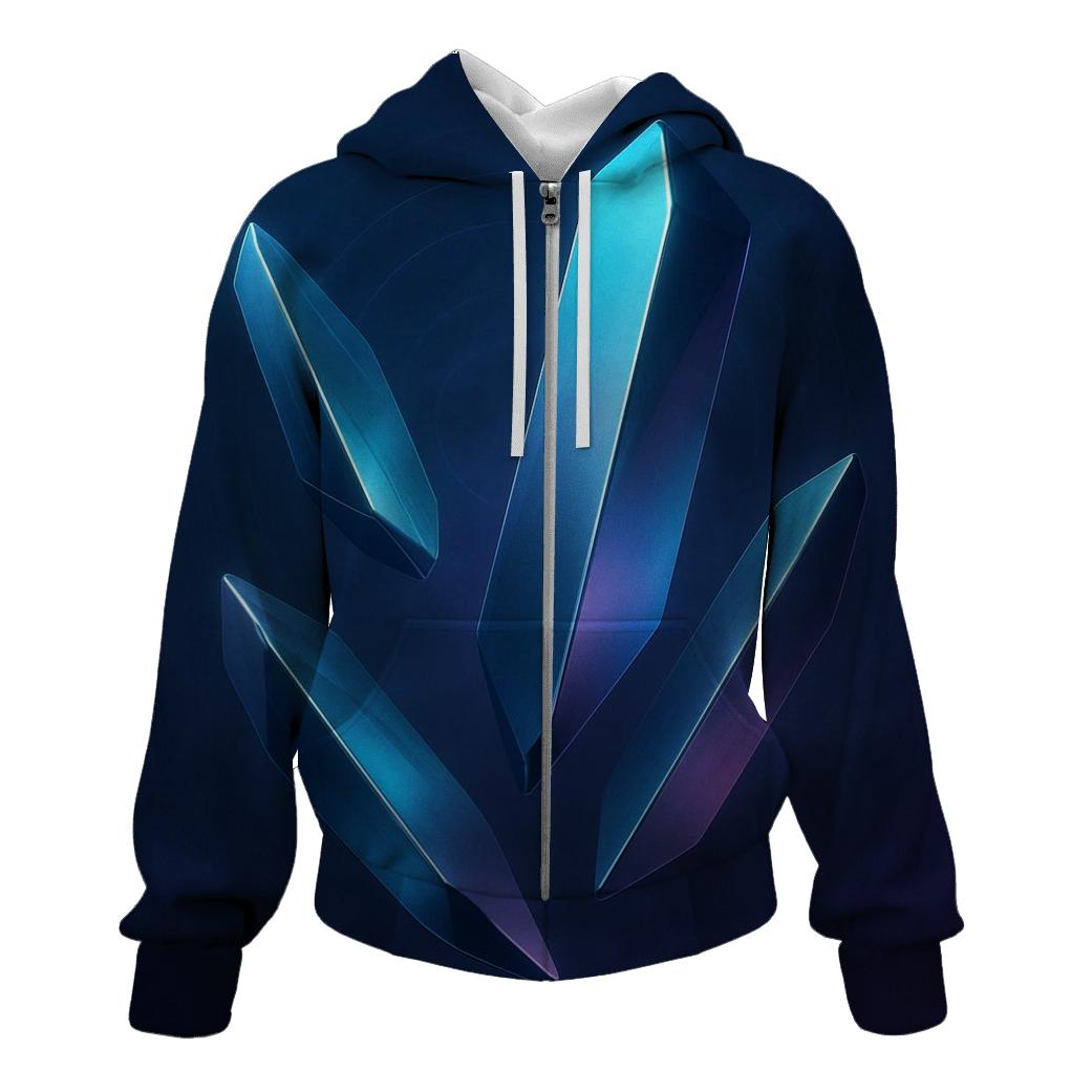 Chromatic Drift Monoliths embroidered hoodies