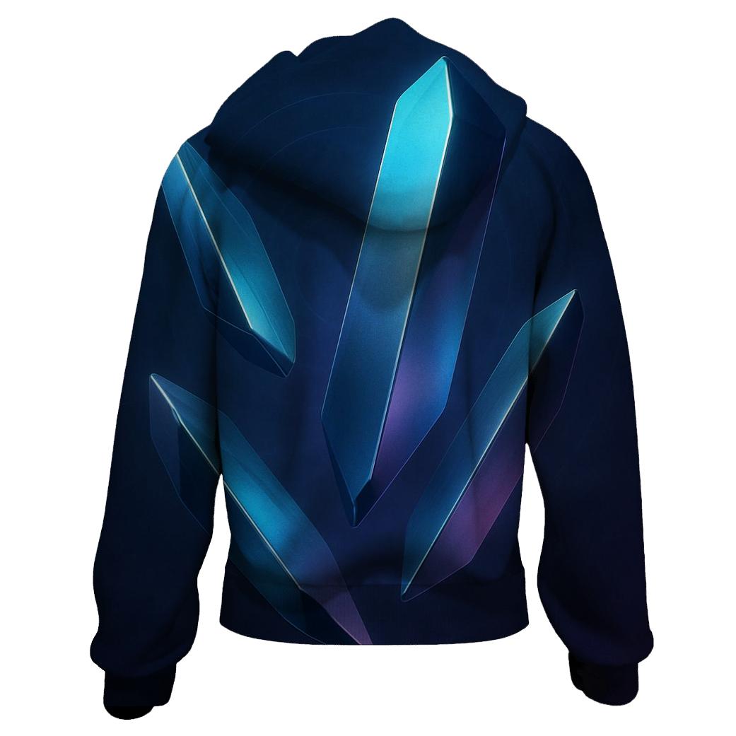 Chromatic Drift Monoliths embroidered hoodies