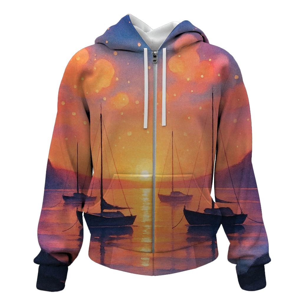 Harbor Of Floating Lantern Clouds pullover hoodies
