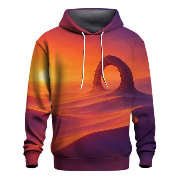 Ember Mirage Over Glass Dunes zip-up hoodies
