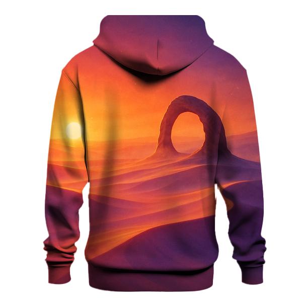 Ember Mirage Over Glass Dunes zip-up hoodies