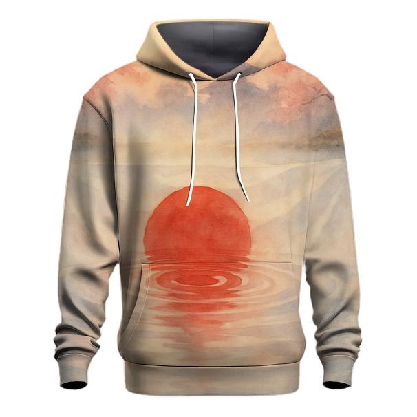 Rising Sun Silk Over Koi Lake hoodie trends