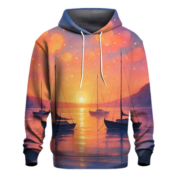 Harbor Of Floating Lantern Clouds custom hoodies