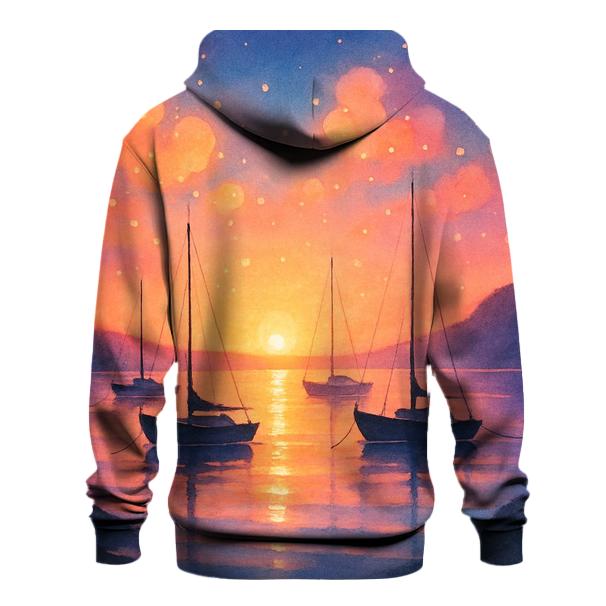 Harbor Of Floating Lantern Clouds custom hoodies
