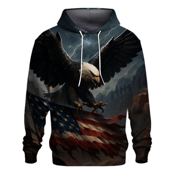 Stormborne Eagle Over Tattered Flag Canyon hoodie designs