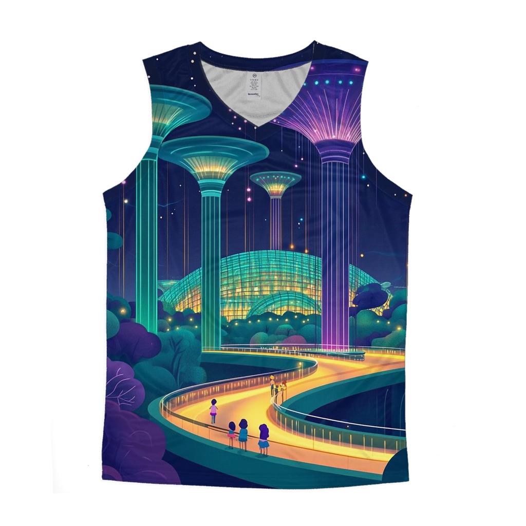 Gardens By The Bay Singapore Supertrees cotton sleeveless tops