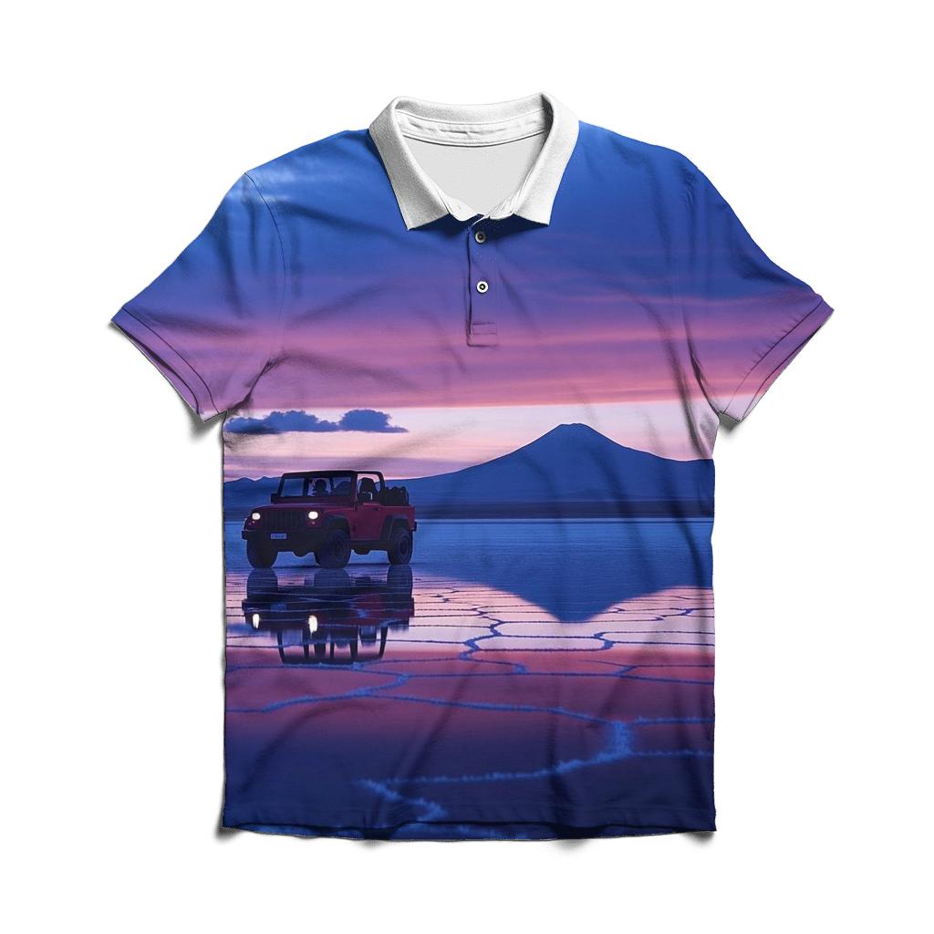 Salar De Uyuni Salt Flats Bolivia custom polo shirts