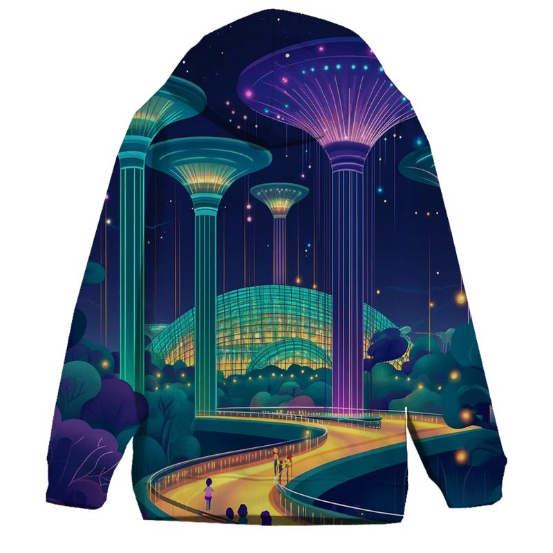 Gardens By The Bay Singapore Supertrees lightweight hoodies