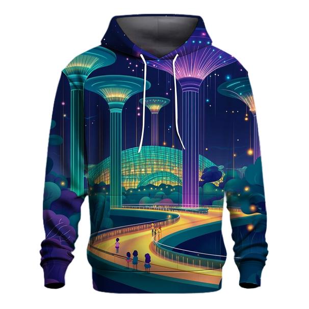 Gardens By The Bay Singapore Supertrees zip-up hoodies