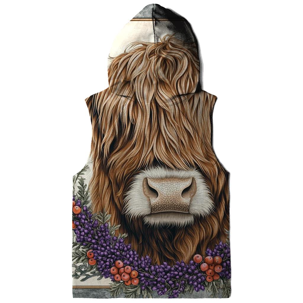 Heather Studio Portrait, Highland Cow hoodie styles