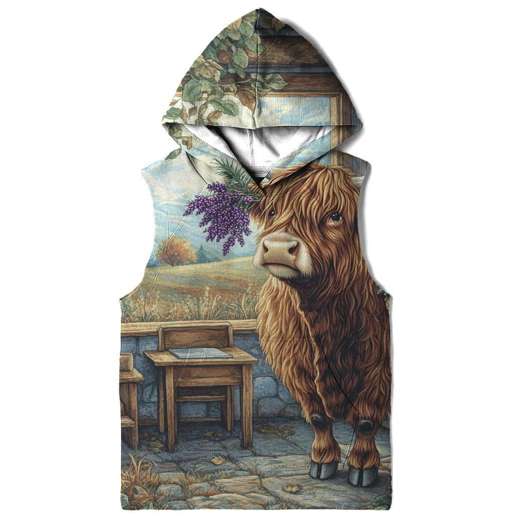 Highland Cow Classroom Nature Helper premium hoodies