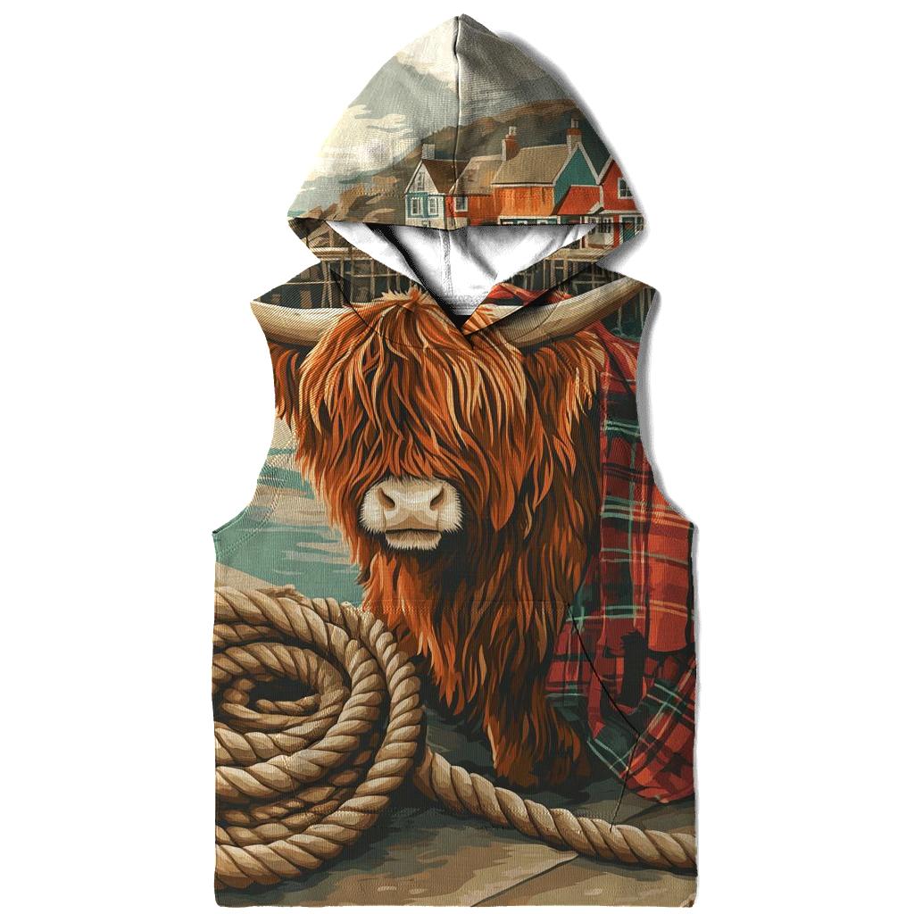 Highland Cow Harbor Rope Coiler premium hoodies
