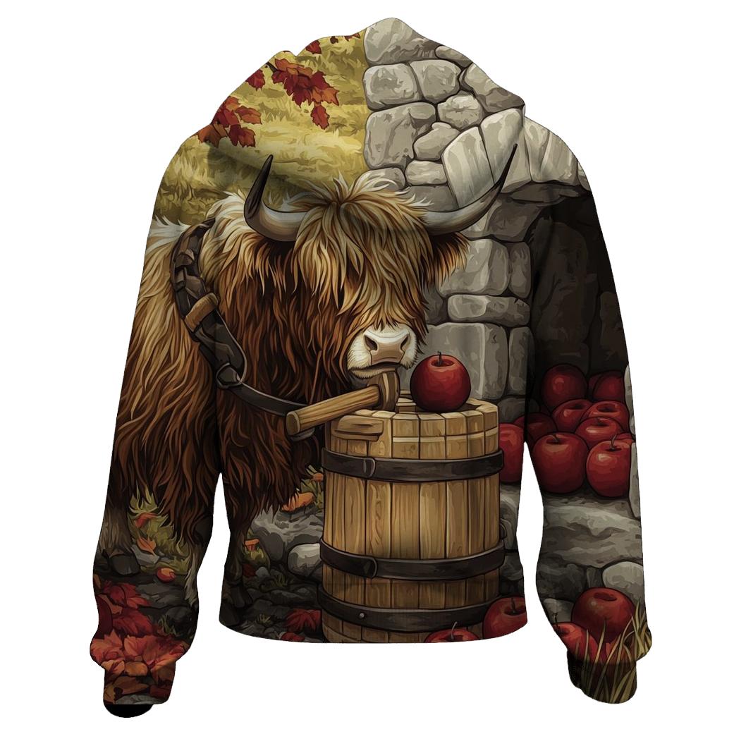 Highland Cow Orchard Cider Press hoodie designs