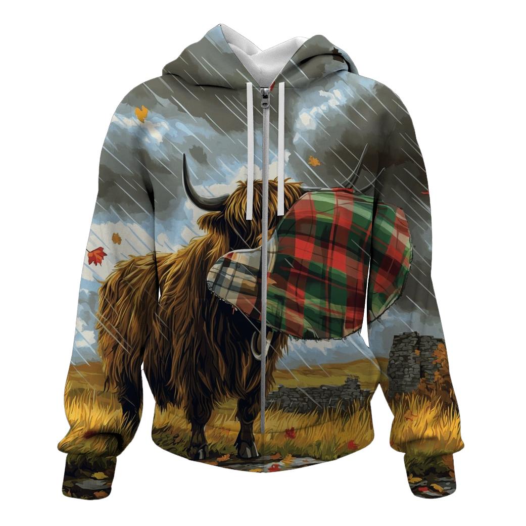 Highland Cow Storm Cloud Umbrella hoodies fashion