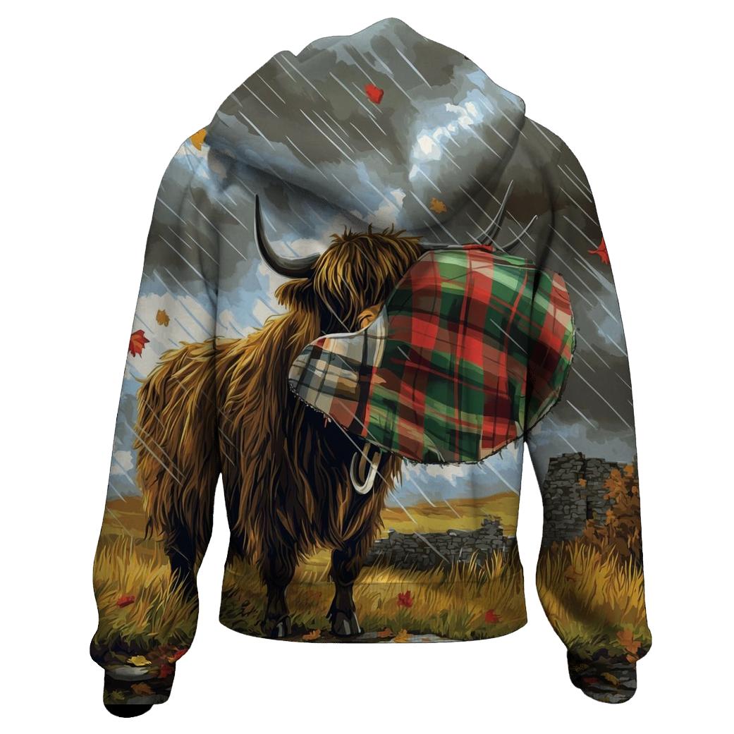 Highland Cow Storm Cloud Umbrella hoodies fashion