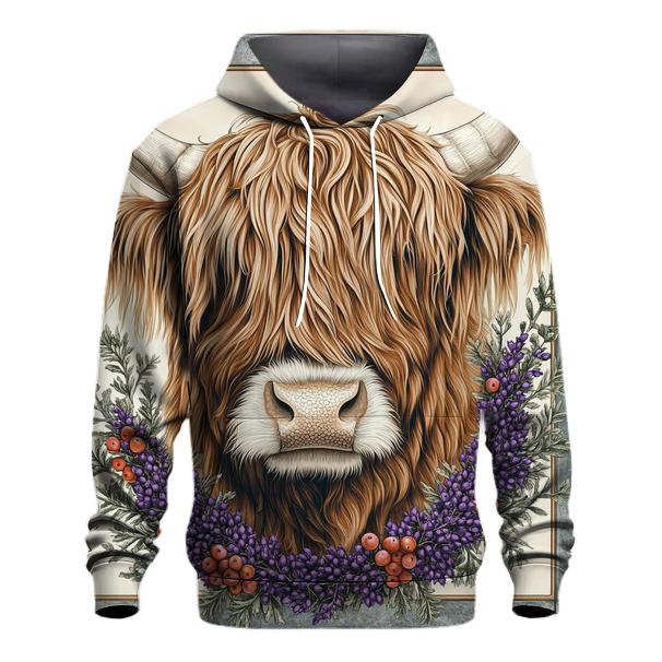 Heather Studio Portrait, Highland Cow heavyweight hoodies