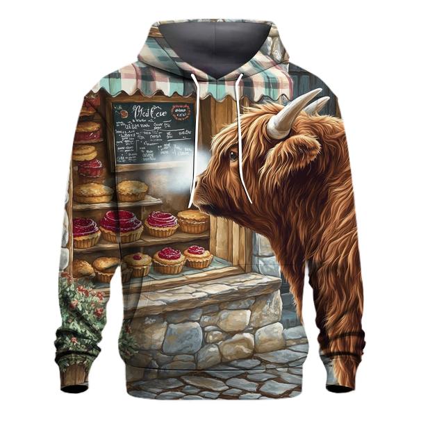 Highland Cow Bakery Window Watch hoodies fashion