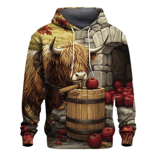 Highland Cow Orchard Cider Press hoodie styles