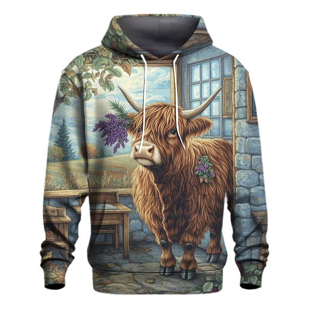 Highland Cow Classroom Nature Helper heavyweight hoodies