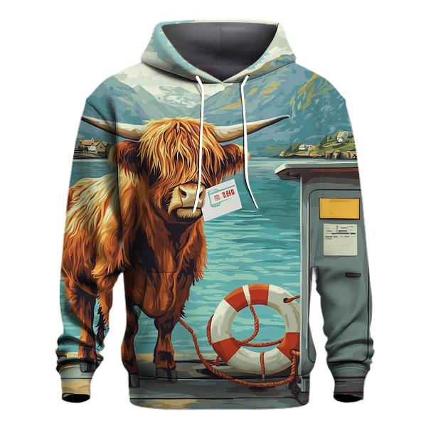 Highland Cow Ferry Ticket Holder hoodie styles