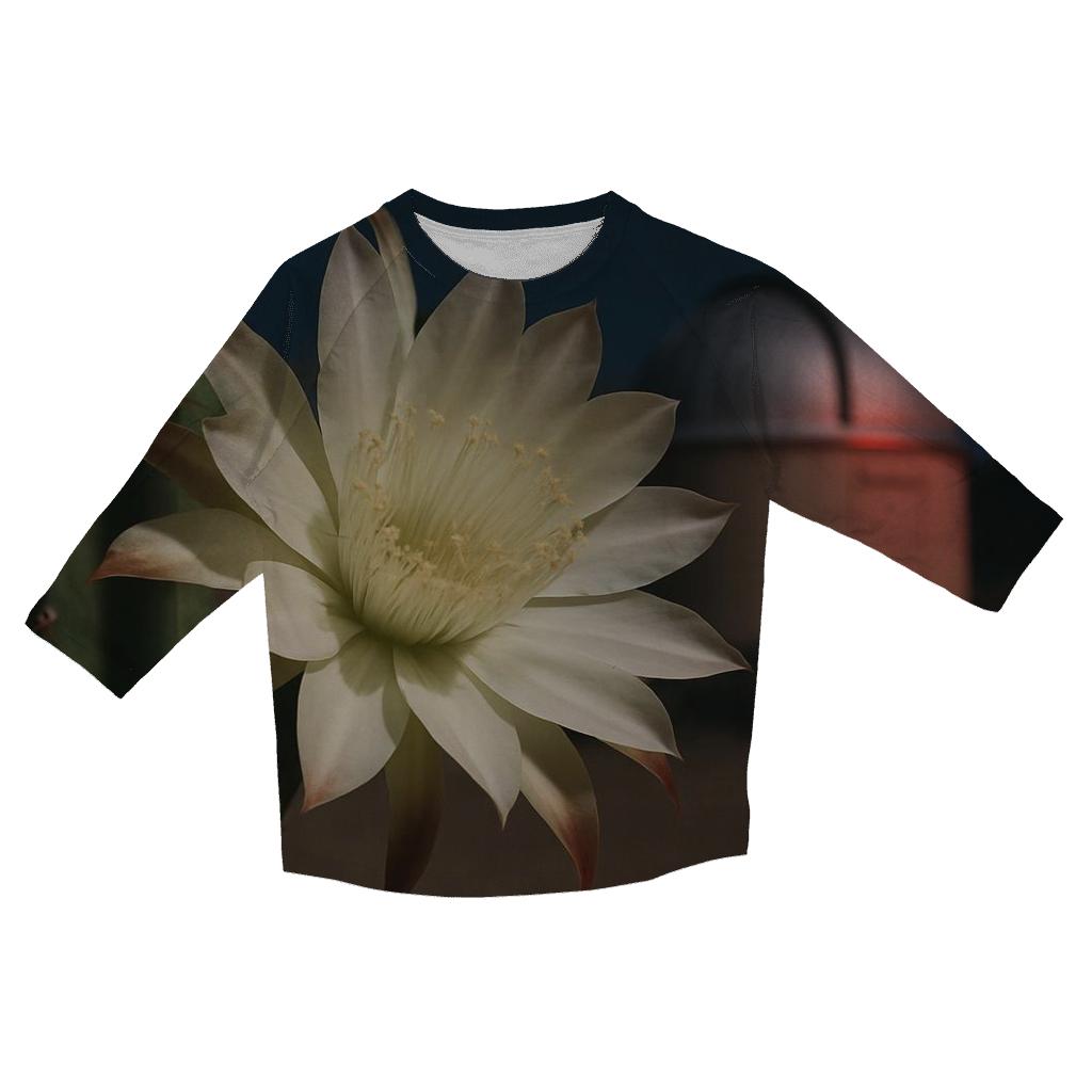 Night Blooming Cereus Under Desert Observatory Glow cotton quarter sleeve shirts