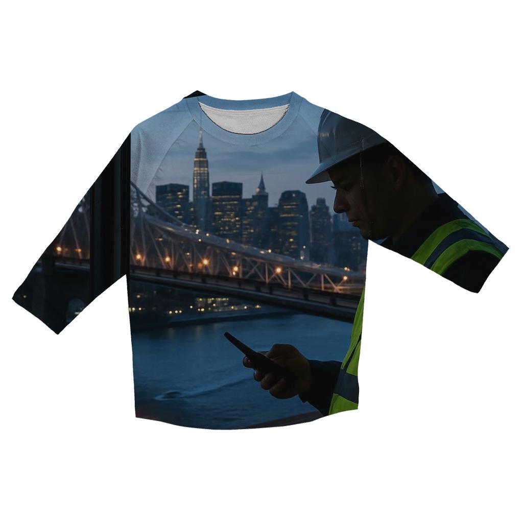 Shift Change Above The East River personalized 3/4 sleeve tees