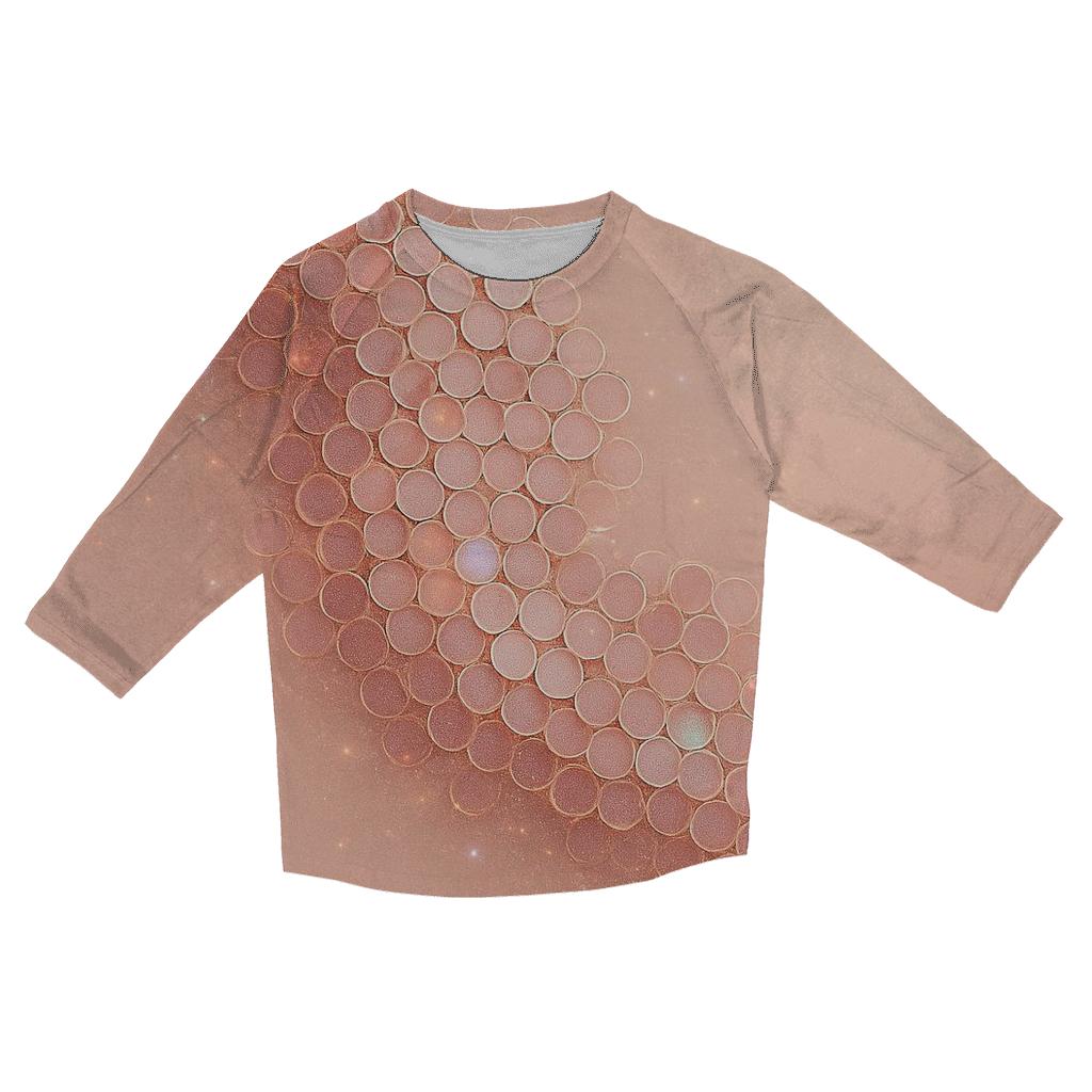 Sequin Nebula Lattice personalized 3/4 sleeve tees