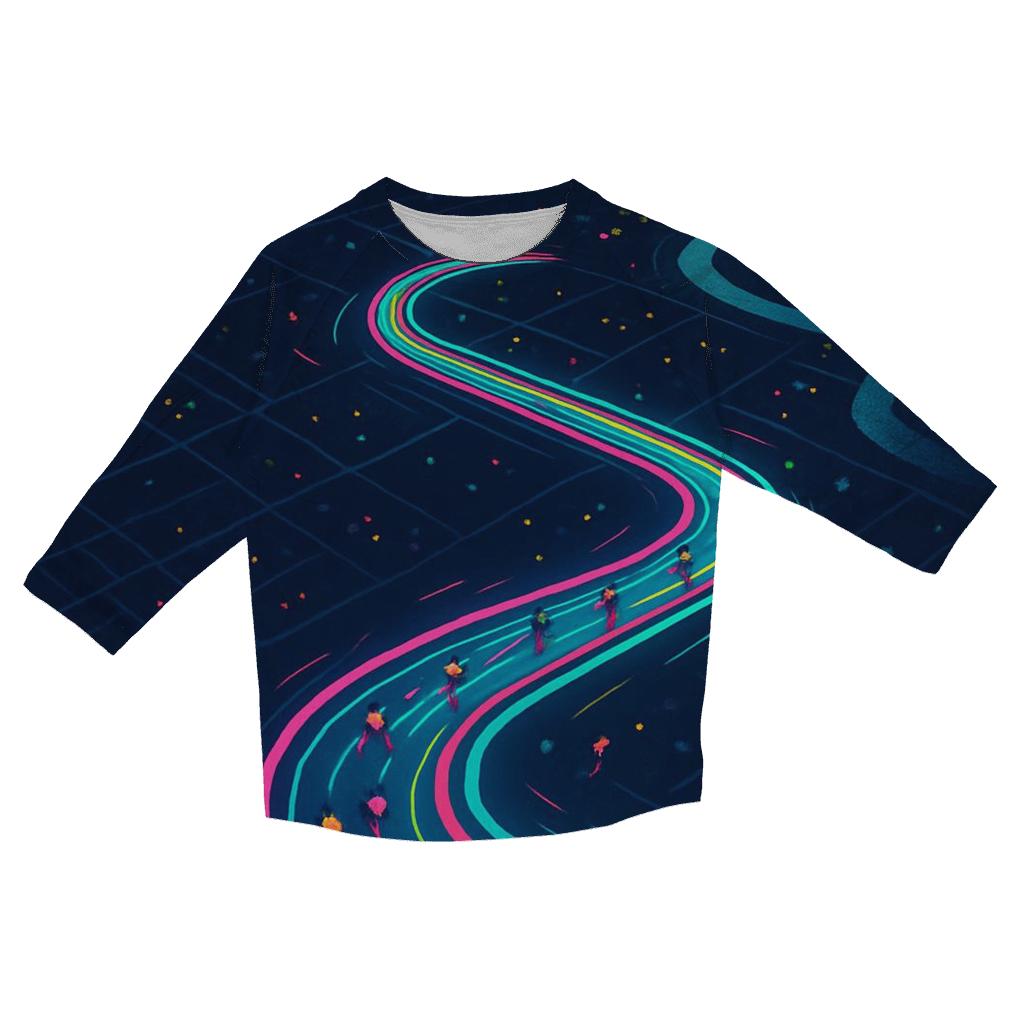 Midnight Marathon Heat Map stylish quarter sleeve tops