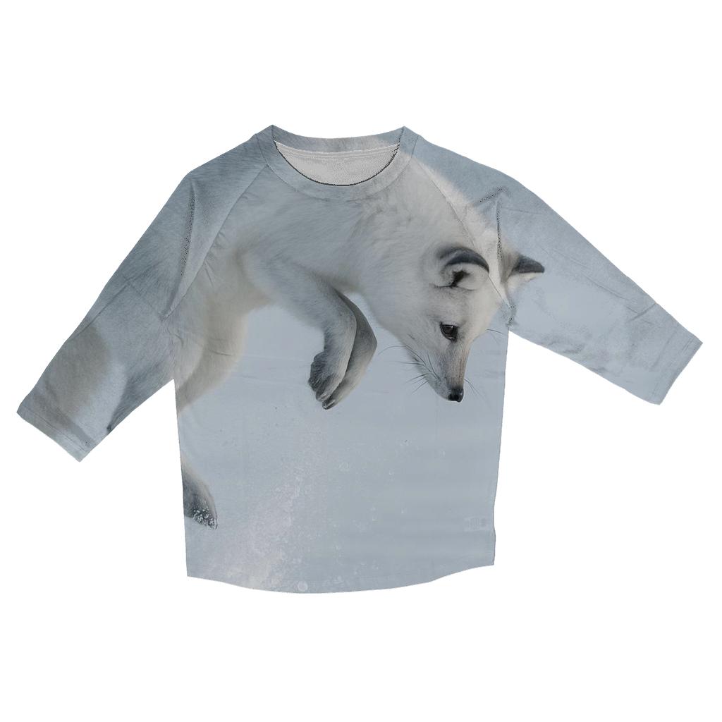 Tundra Pounce Arctic Fox designer 3/4 sleeve blouses