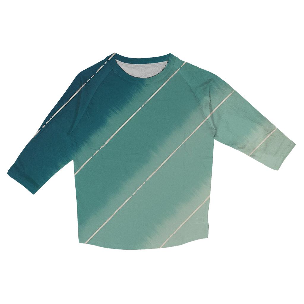 Aurora Arashi Diagonal Drift printed three quarter sleeve shirts