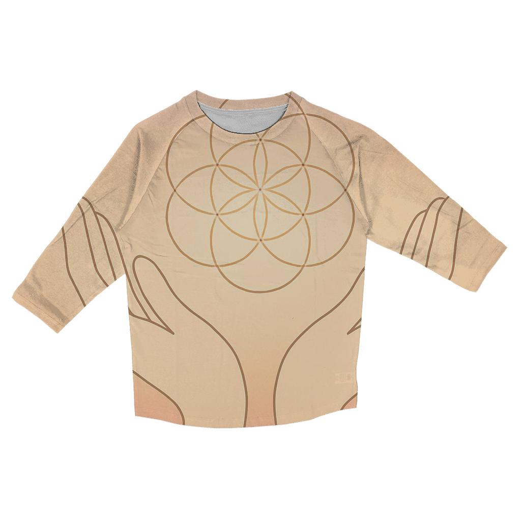 Hands Of Dawn Geometry custom 3/4 sleeve shirts