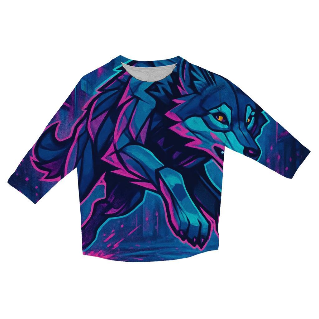 Neon Monsoon Street Wolf Run fashion 3/4 sleeve shirts