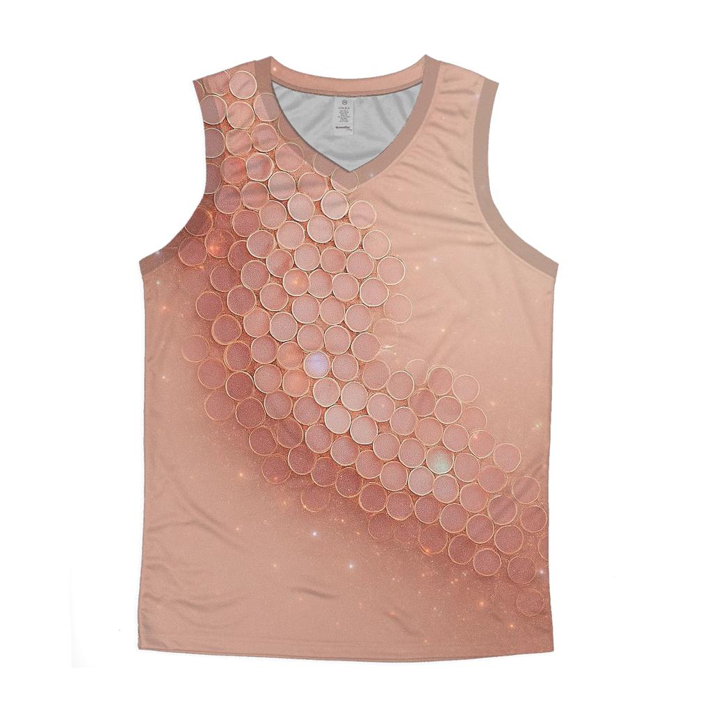 Sequin Nebula Lattice designer workout tanks