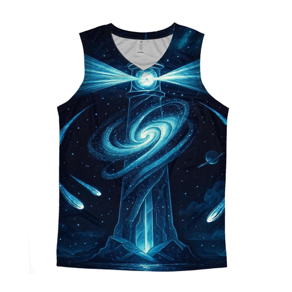 The Lighthouse That Guides Lost Comets stylish racerback tanks