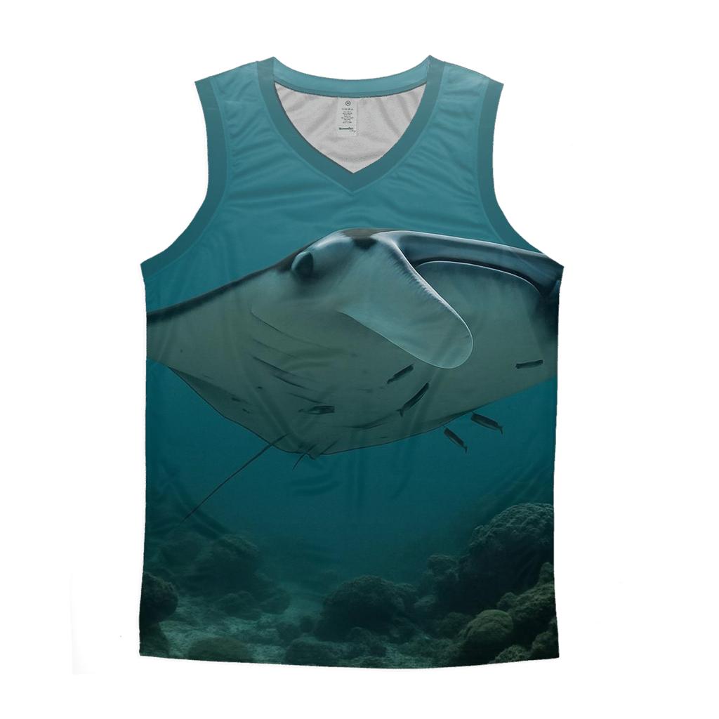 Reef Halo Manta Cleaning Pass cotton sleeveless tops