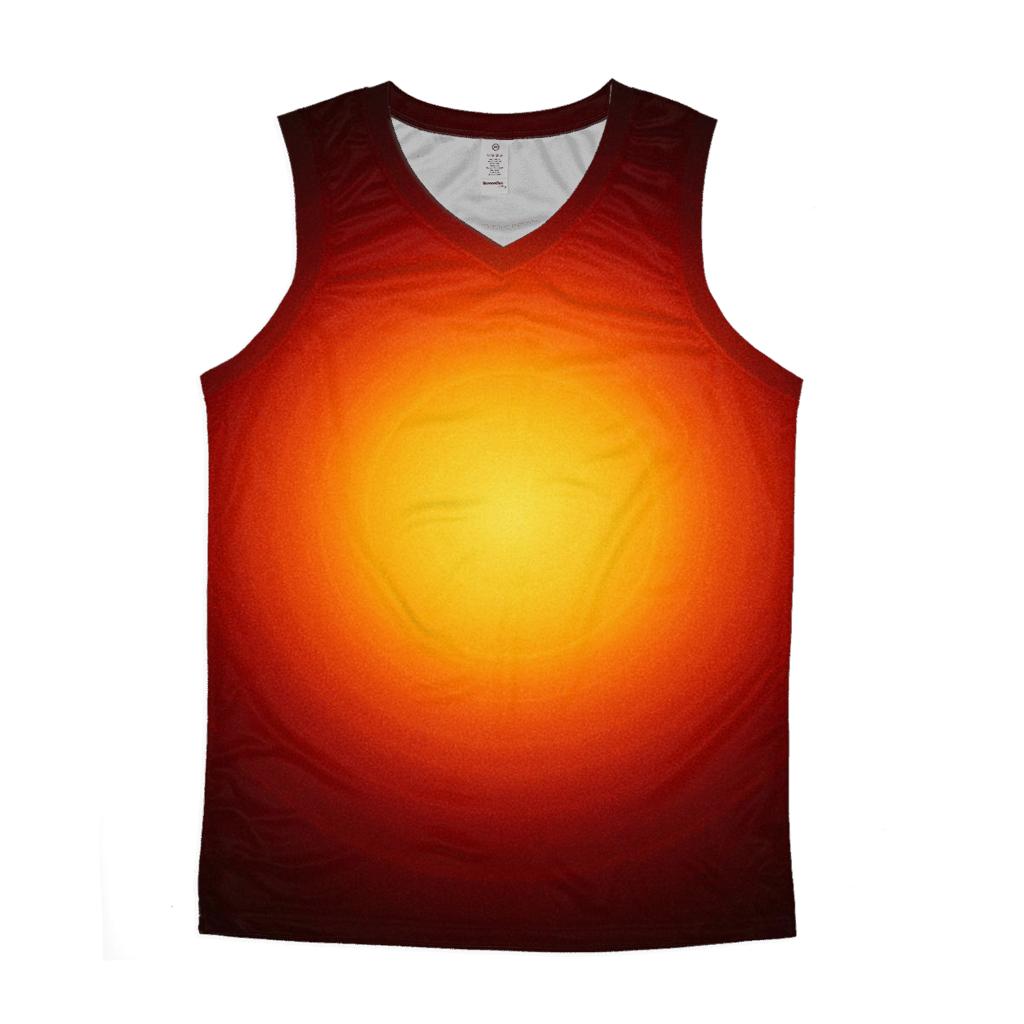 Solar Corona Ember Fade sports performance tank tops