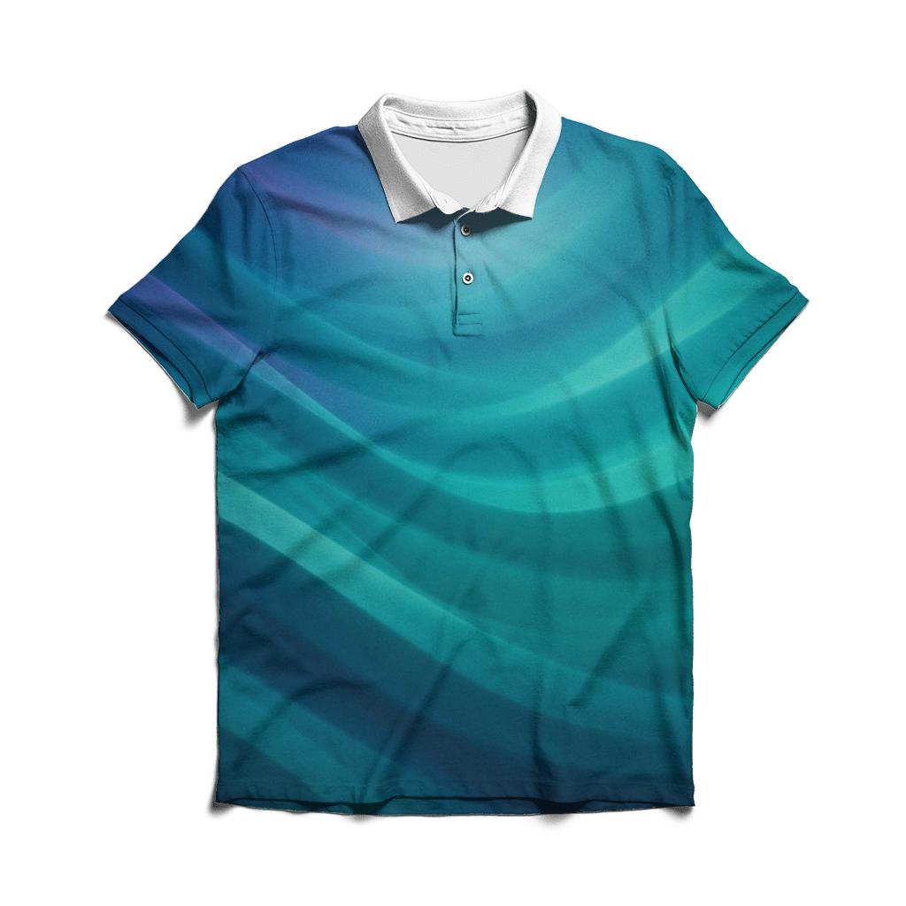 Nebula Silk Drift Gradient designer slim fit polos