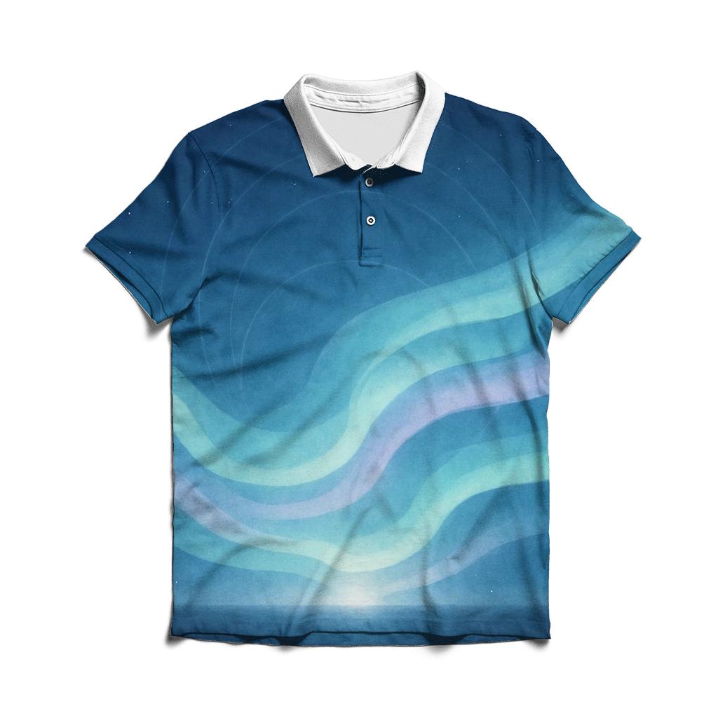 Aurora Of Stillness premium cotton polo shirts