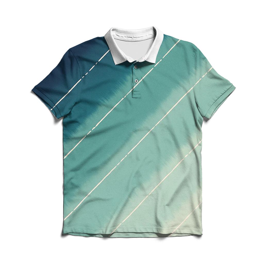 Aurora Arashi Diagonal Drift personalized polo shirts