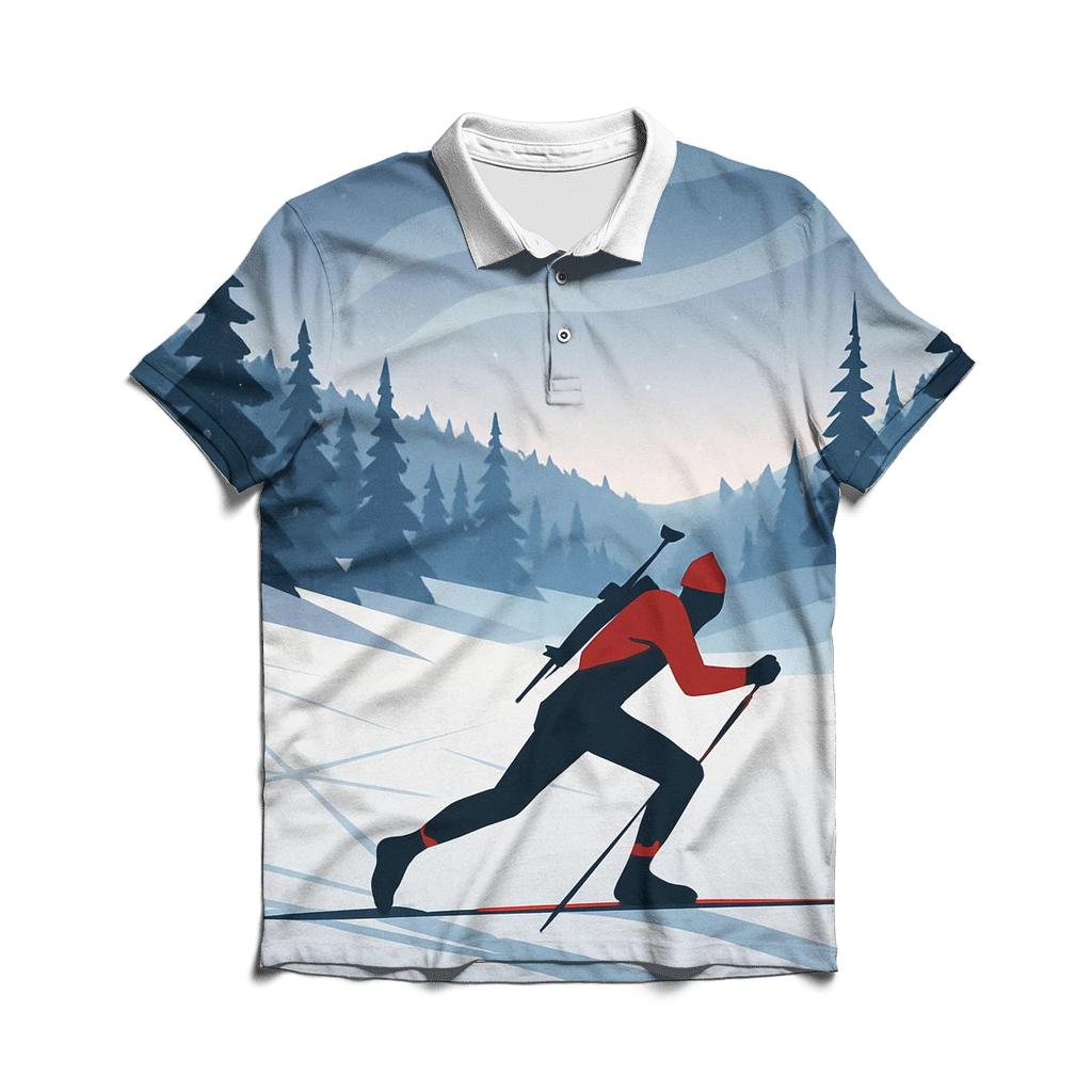 Arctic Biathlon Constellation Sprint casual sports polo shirts