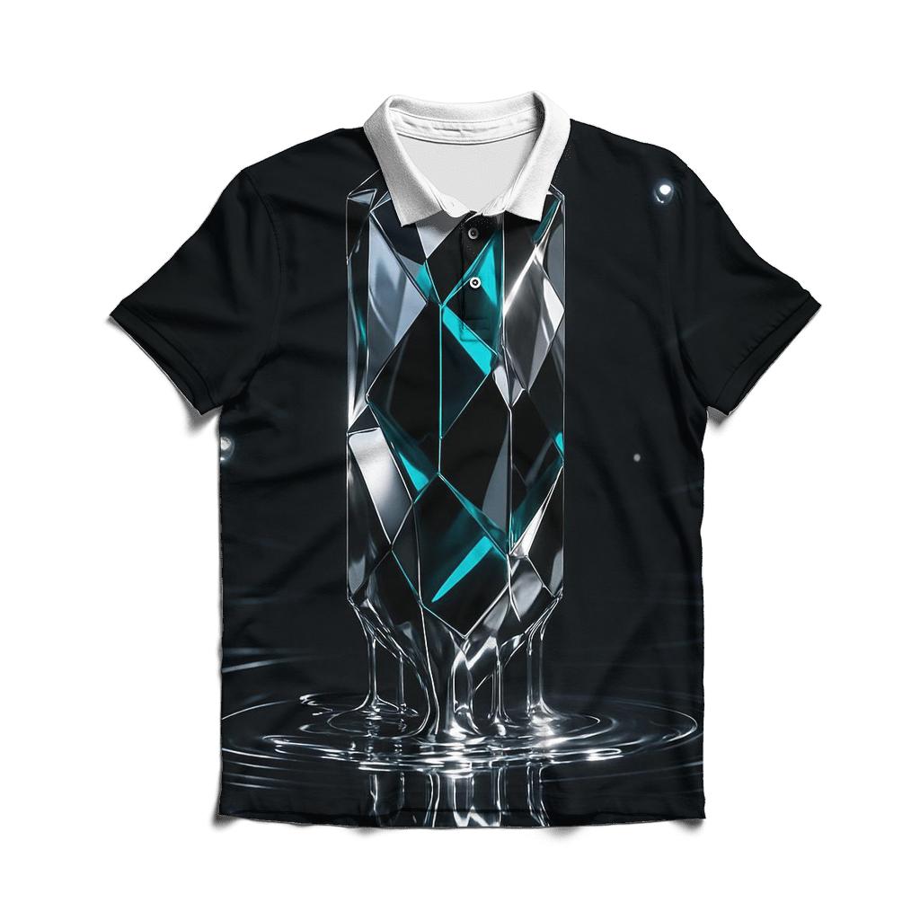 Chrome Prism Drip Monolith casual sports polo shirts