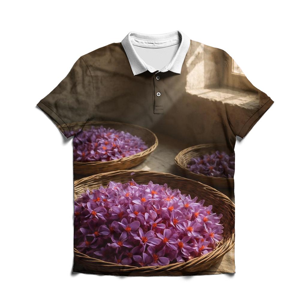 Saffron Crocus Harvest Trays In Mountain Stone Barn personalized polo shirts