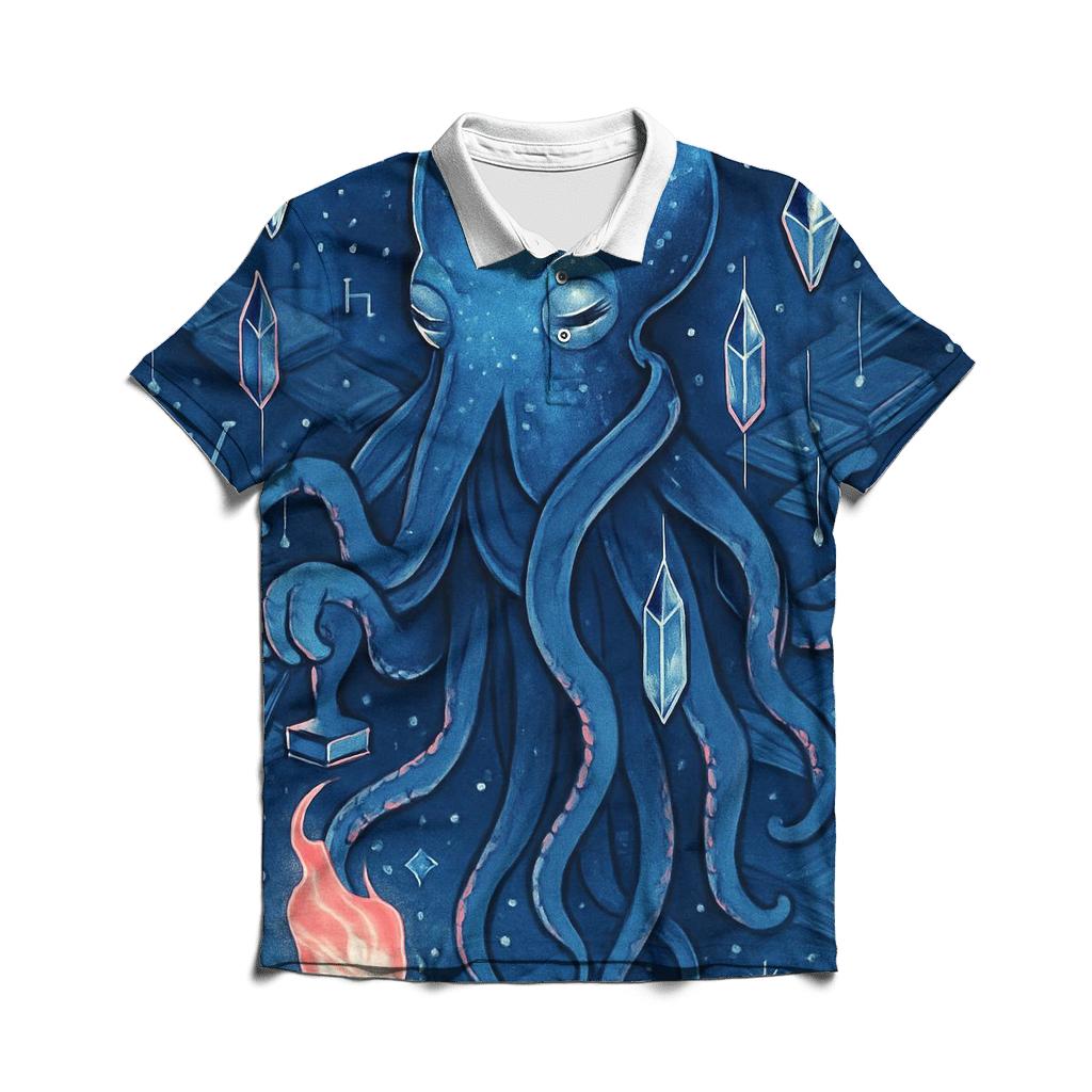 Library Of Liquid Meteors premium cotton polo shirts