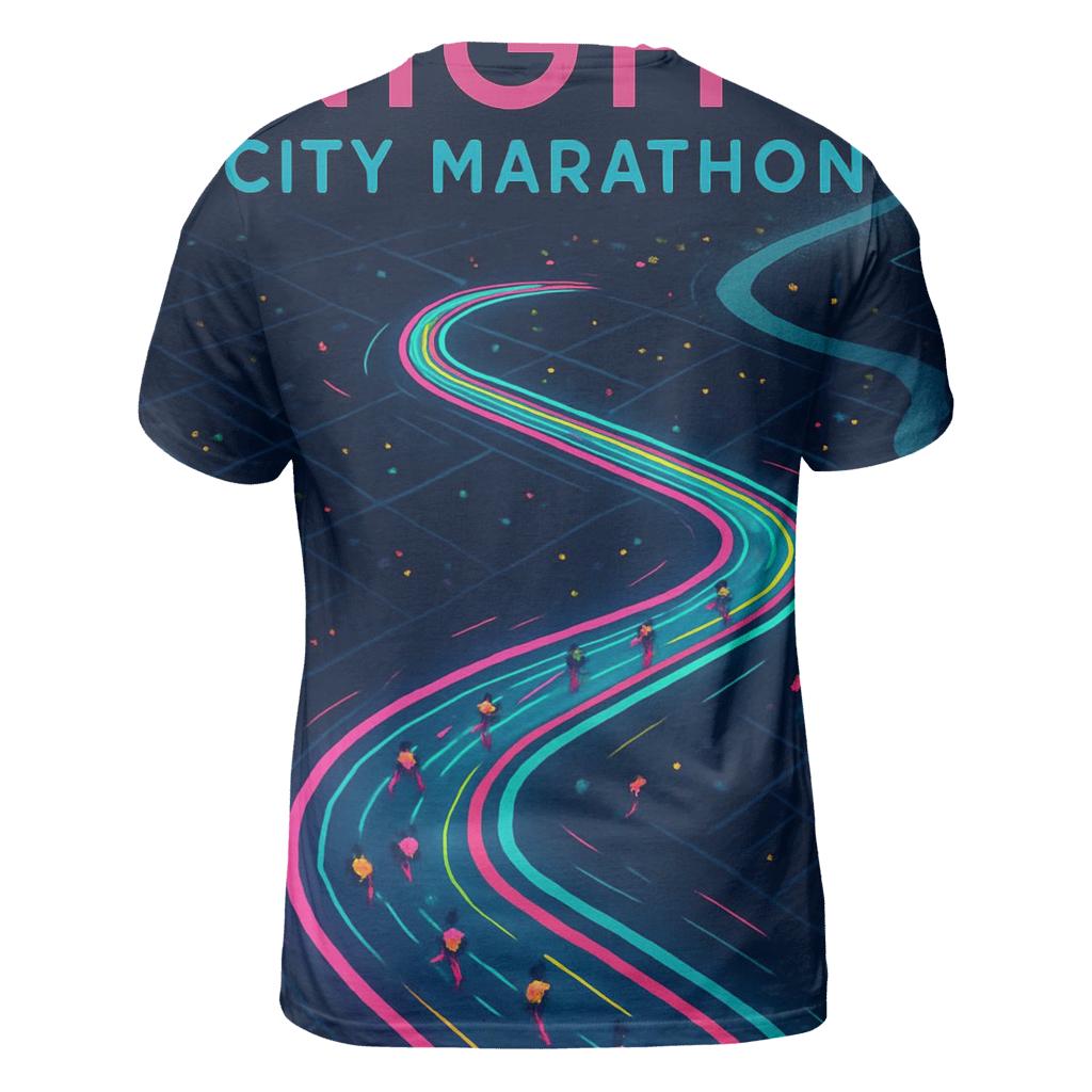 Midnight Marathon Heat Map designer pattern shirts